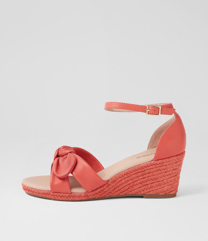 Jennalea Coral Leather Sandals