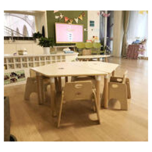 Jooyes Stackable Kids Chair Brown