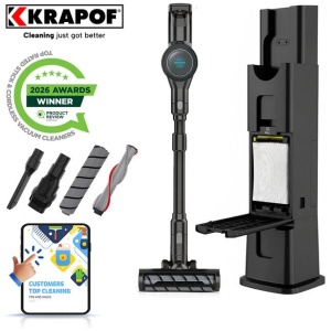 KRAPOF® Auto Clean Self Empty Slim Power Vac Cordless Stick Vacuum & Free Shipping