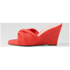 Katia Watermelon Synthetic Raffia Sandals