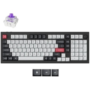 Keychron Q5 HE QMK Wireless Carbon Black Custom Mechanical Keyboard - Nebula Switch