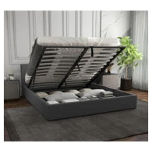 Kids Lydd Single Gas Lift Bed Frame Grey