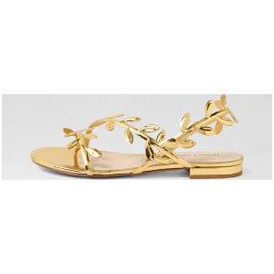 Kimberly Old Gold Shine Sandals