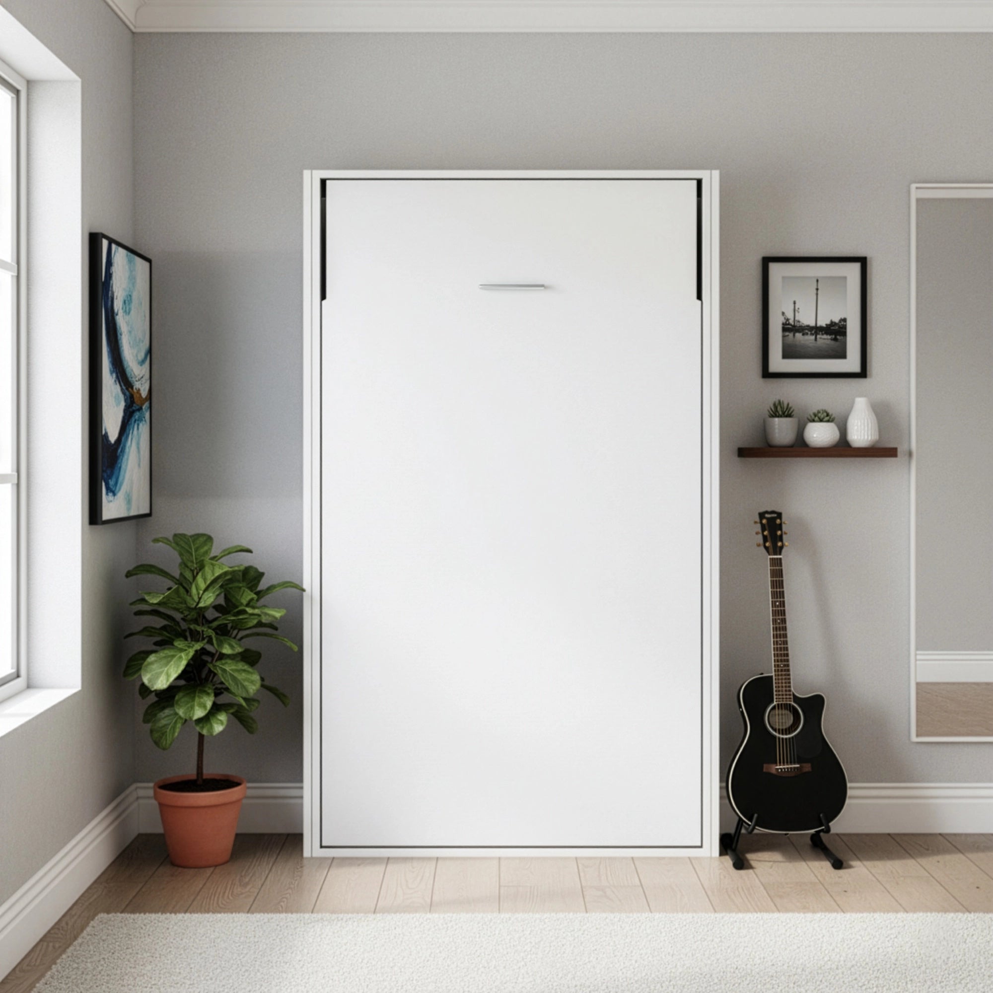 King-single DIY Wall Bed Hardware Kit with Gold handle to Frame & Mechanism for Custom Build