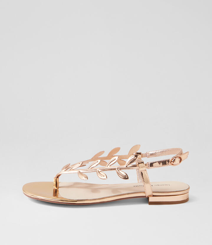 Kits Pale Rose Gold Shine Sandals