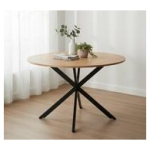 Lainey 6 Seater Oval Extendable Dining Table Brown