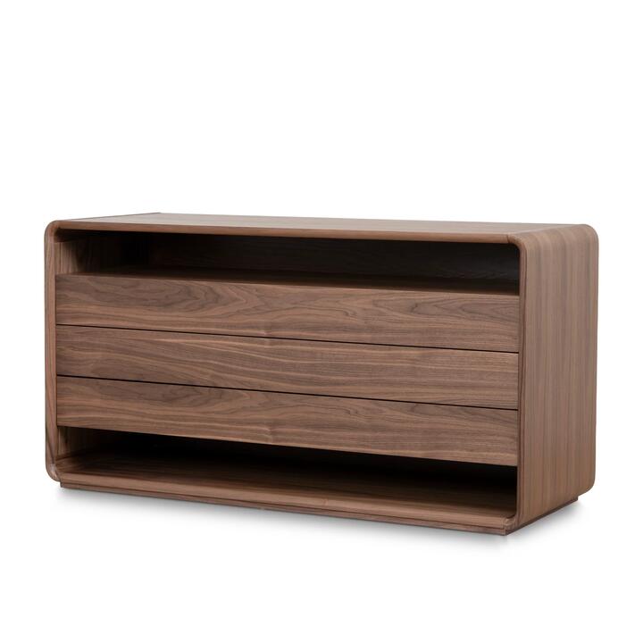 Lamora 1.5m Dresser Unit - Walnut by Interior Secrets - AfterPay Available
