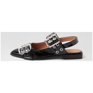 Lanny Black Patent Leather Flat Shoes