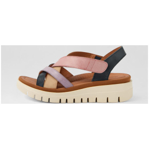 Launie Berry Leather Sandals