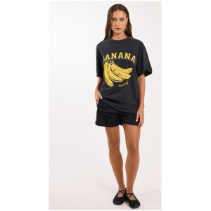 Liido Banana Oversized Tee Washed Black