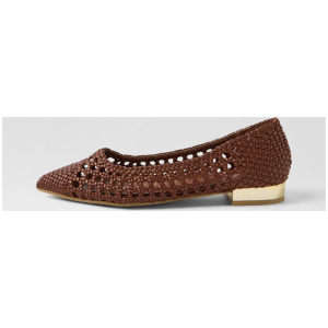 Loron Cocoa Weave Flat Shoes