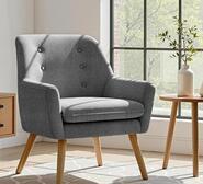 Lucien Armchair Grey 1 Seater