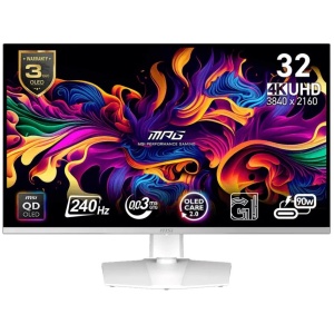 MSI MPG 321URXW 32" UHD OLED 0.03ms 240Hz Height Adjustable Monitor