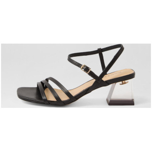 Marian Black Leather Sandals
