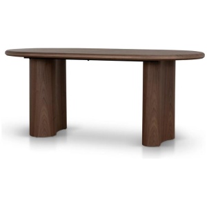 Marino 1.8m Oval Dining Table - Walnut by Interior Secrets - AfterPay Available