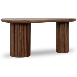 Marty 1.7m Office Desk - Walnut by Interior Secrets - AfterPay Available