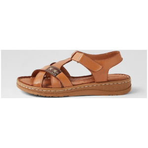 Melody Tan Leather Sandals