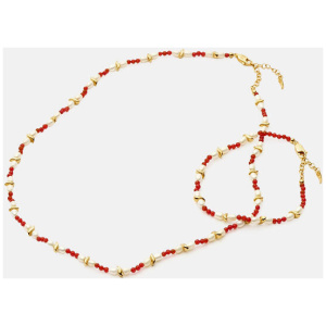 Missoma Savi Seed Pearl Beaded Necklace Gold