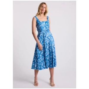 Monica Stretch Linen Dress