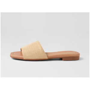 Nahlas Natural Synthetic Raffia Slides