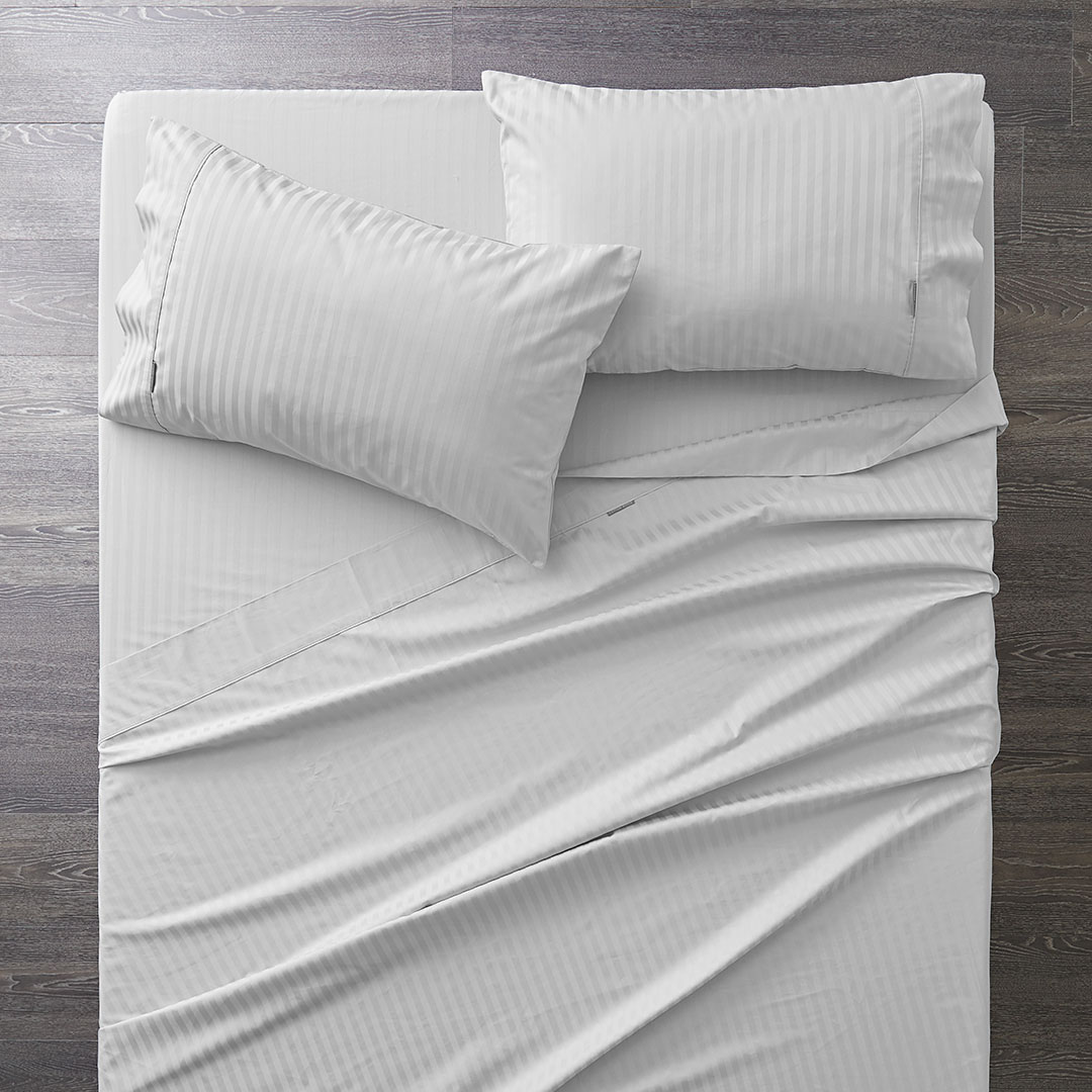 Nassor Stripe 700 Tc Egyptian Cotton King Sheet Set