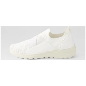 Noemi White Knit Sneakers