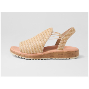 Oarliss Natural Stripe Fabric Sandals