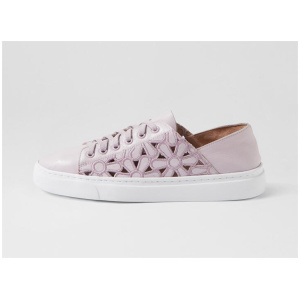 Obrielle Lilac Leather Sneakers
