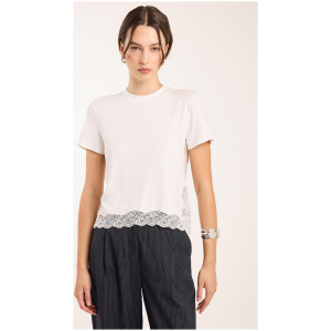 Ode Maryk Lace Tee Bright White