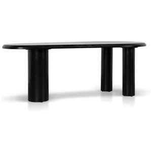 Olanta 2.1m Oval Dining Table - Full Black by Interior Secrets - AfterPay Available
