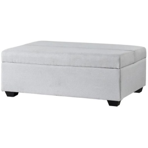 Ottoman Storage Sofa Bed 112cm Foldable Grey