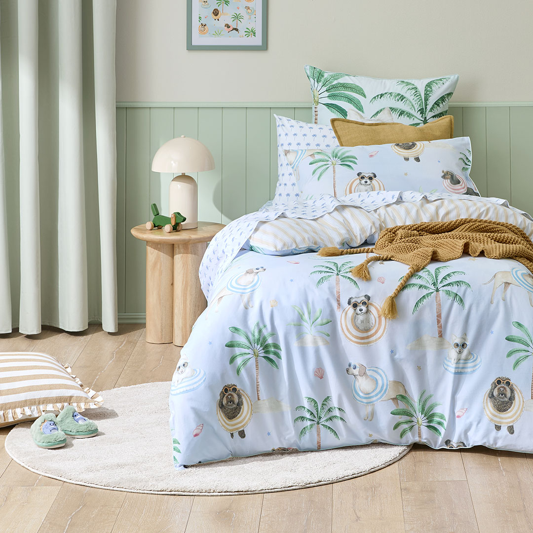 Paw Party Single Quilt Cover