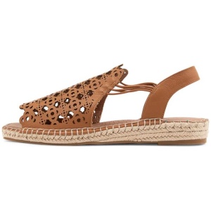 Precho Dark Tan Leather Sandals
