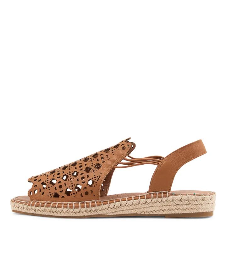 Precho Dark Tan Leather Sandals