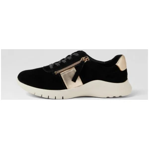 Prinacle Xw Black Pale Gold Suede Sneakers