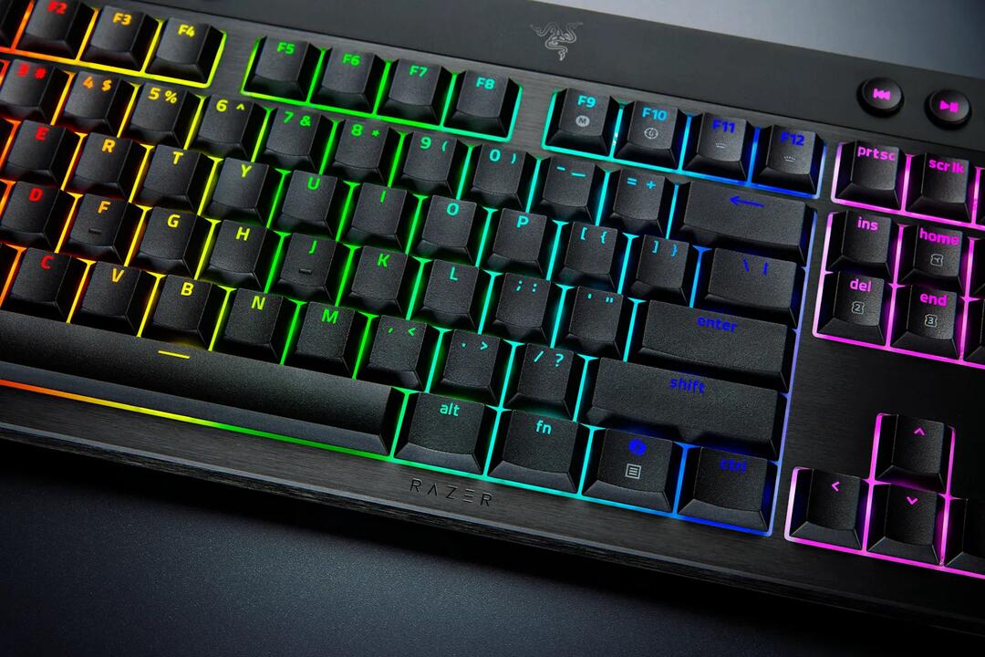 Razer BlackWidow V4 Low-Profile Wireless Mechanical Keyboard - Green