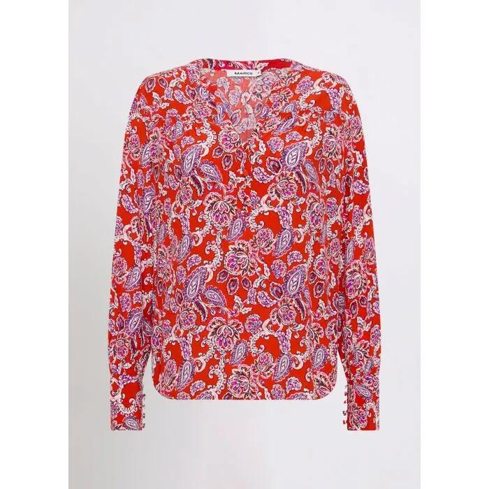 Red-Y For It Long Sleeve Blouse