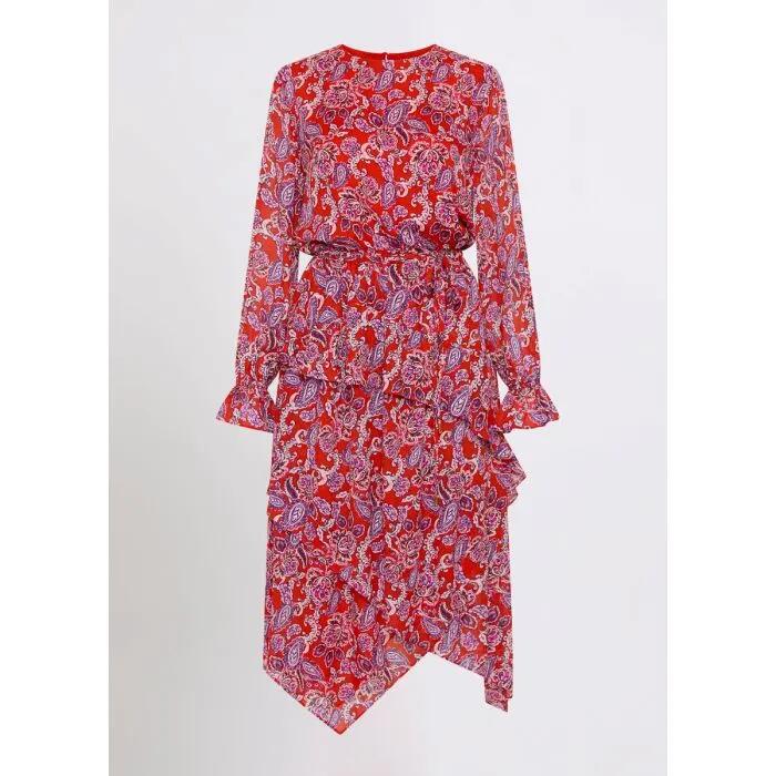 Red-Y For It Midi Dress