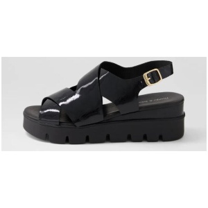 Riku Black Patent Sandals