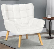 Romma Boucle Armchair White 1 Seater