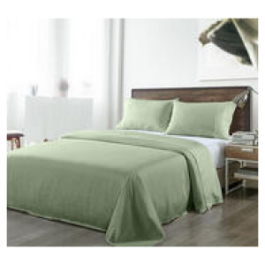 Royal Comfort Queen Bamboo Blended Sage Green Sheet Set Green