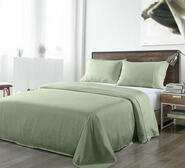 Royal Comfort Queen Bamboo Blended Sage Green Sheet Set Green