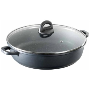 STONE Non Stick Saute Pan with Lid Size 32cm by Baccarat