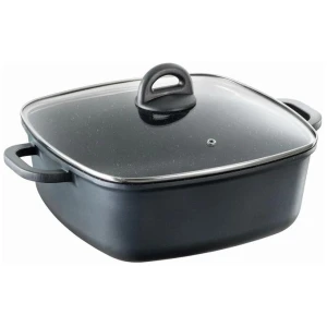 STONE Square Casserole With Lid Size 28cm by Baccarat
