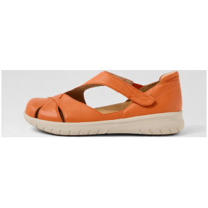 Sabielle Xf Orange Leather Flat Shoes