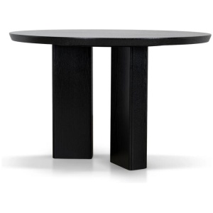 Sablea 1.2m Round Dining Table - Full Black by Interior Secrets - AfterPay Available