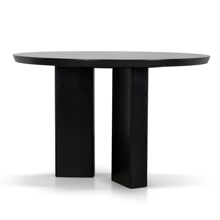 Sablea 1.2m Round Dining Table - Full Black by Interior Secrets - AfterPay Available