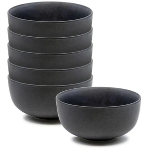 Salt & Pepper Hue Breakfast Bowls 14 x 7cm - Set of 6