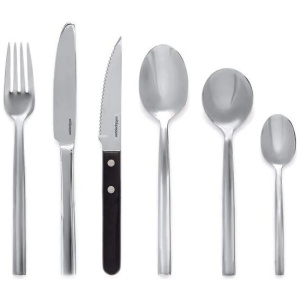 Salt & Pepper Monaco Cutlery Set with Steak Knives - 40 Piece