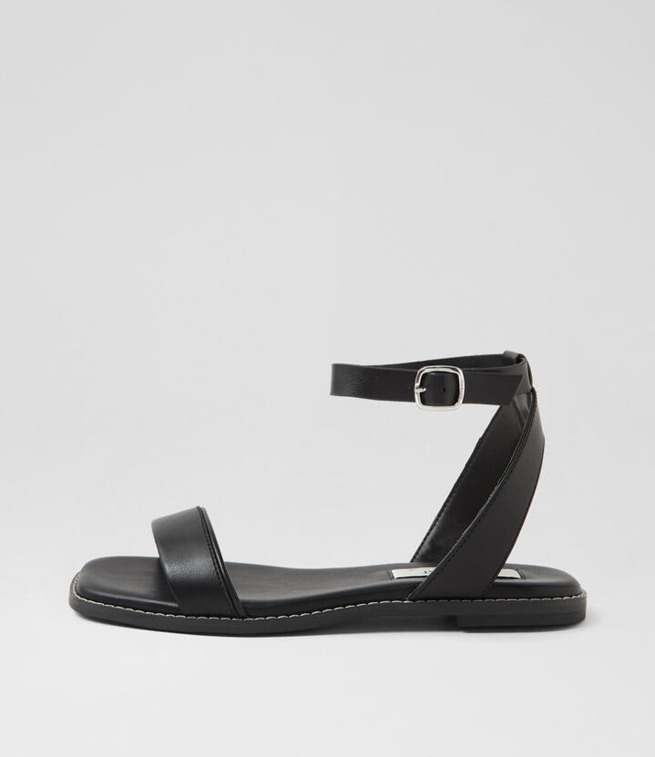Sarie Black Pu Sandals